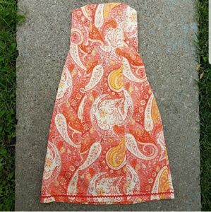 Moda International Strapless Paisley Summer dress